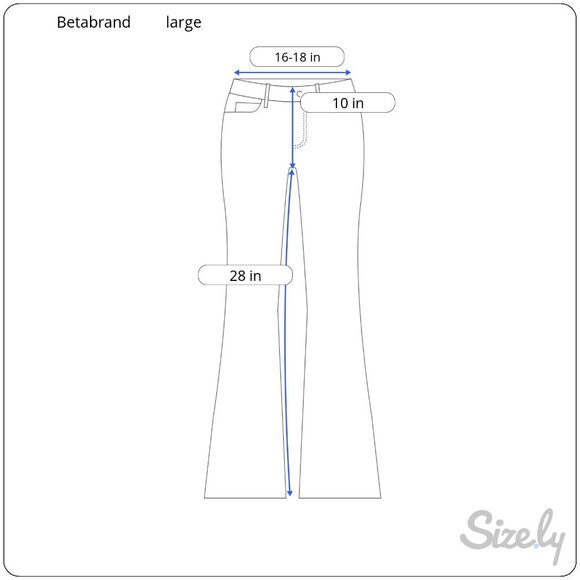 Betabrand Women's Blue Pants - Picture 8 of 8